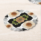 Modern abstract floral art ペーパーコースター (アングル)