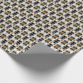 Modern abstract floral art ラッピングペーパー (角)