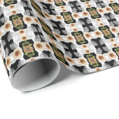 Modern abstract floral art ラッピングペーパー (ロールコーナー)