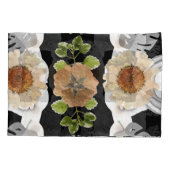 Modern abstract floral art 枕カバー (裏面)