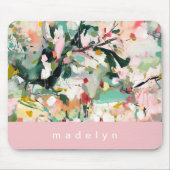 Modern Abstract Floral Botanical マウスパッド (正面)