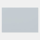 Modern Abstract Floral Pattern Blue Lavender Grey  ラッピングペーパーシート (正面2)