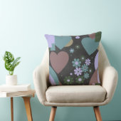 Modern Abstract Floral Throw Pillow クッション (椅子)
