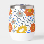 Modern Abstract Flowers Boho Wavy (正面)