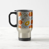 Modern Abstract Flowers Boho Wavy トラベルマグ (左)