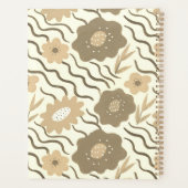 Modern Abstract Flowers Boho Wavy プランナー手帳 (裏面)