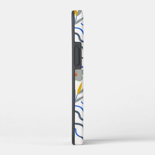 Modern Abstract Flowers Boho Wavy Case-Mate iPhoneケース (裏面 / 右)
