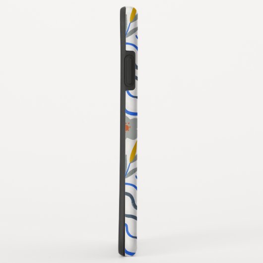 Modern Abstract Flowers Boho Wavy Case-Mate iPhoneケース (裏面/右)