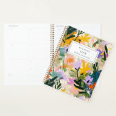 Modern Abstract Flowers Custom 2025 Weekly Planner プランナー手帳 (ディスプレー)