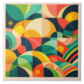 Modern Abstract Geometric  タイル (正面)