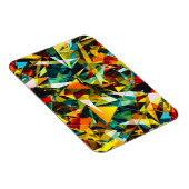 Modern Abstract Geometric Colorful Crystal Glass マグネット (右側)