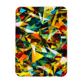 Modern Abstract Geometric Colorful Crystal Glass マグネット (縦)