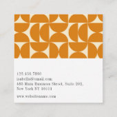 Modern Abstract Geometric Colorful Professional スクエア名刺 (裏面)