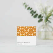 Modern Abstract Geometric Colorful Professional スクエア名刺 (スタンド正面)