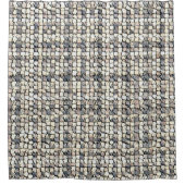 Modern abstract geometric digital pattern 1259 シャワーカーテン (正面)