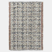 Modern abstract geometric digital pattern 1259 スローブランケット (正面縦)