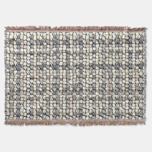 Modern abstract geometric digital pattern 1259 スローブランケット (正面)