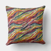 Modern abstract geometric digital pattern 40 クッション (裏面)