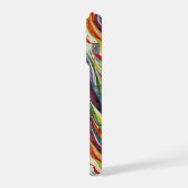 Modern abstract geometric digital pattern 40 iPhoneケース (左側面)