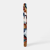 Modern abstract geometric digital pattern 55 iPhone 16ケース (左側面)