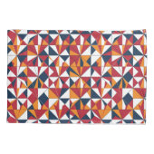 Modern Abstract Geometric Leaves Pattern 枕カバー (裏面)