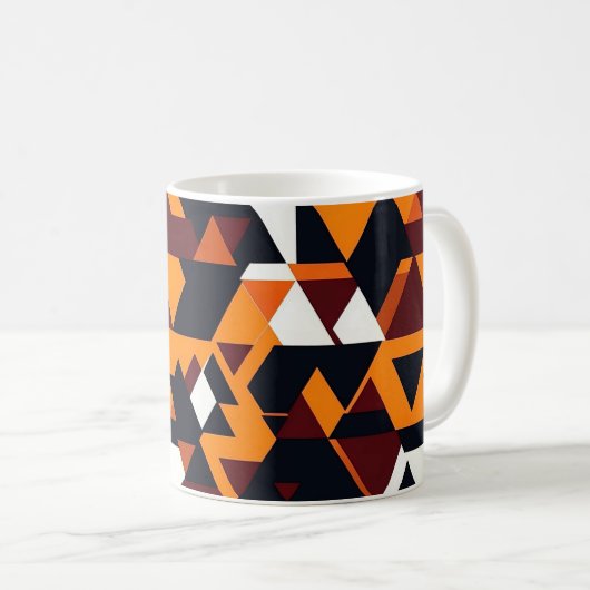 Modern abstract geometric pattern 1 - Coffee Mug コーヒーマグカップ (正面右)