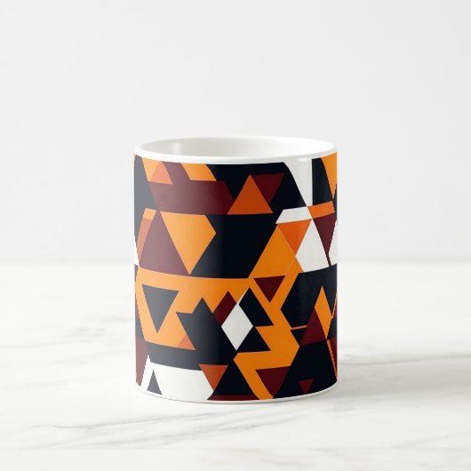 Modern abstract geometric pattern 1 - Coffee Mug コーヒーマグカップ (中央)