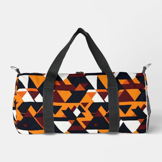 Modern abstract geometric pattern 1 - Duffle Bag ダッフルバッグ (正面)