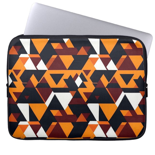 Modern abstract geometric pattern 1-Laptop Sleeve ラップトップスリーブ (正面)