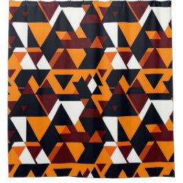 Modern abstract geometric pattern 1-Shower Curtain シャワーカーテン