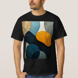 Modern Abstract Geometric Shapes Textured Art Tシャツ
