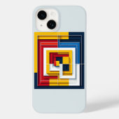 Modern Abstract Geometric Square Phone Case Prime Case-Mate iPhoneケース (裏面)