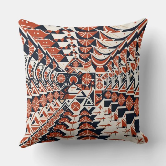 Modern Abstract Geometric surface design 1269 クッション (裏面)