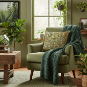 Modern abstract geometric triangular shapes  クッション