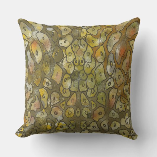 Modern abstract geometric triangular shapes  クッション (正面)