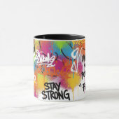 Modern Abstract Graffiti Art Personalized Gift Mug マグカップ (中央)