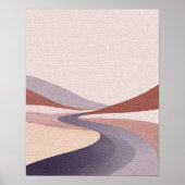 Modern Abstract Landscape Wall Art for Living Room ポスター (正面)