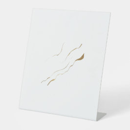 Modern abstract luxury artwork  台座サイン