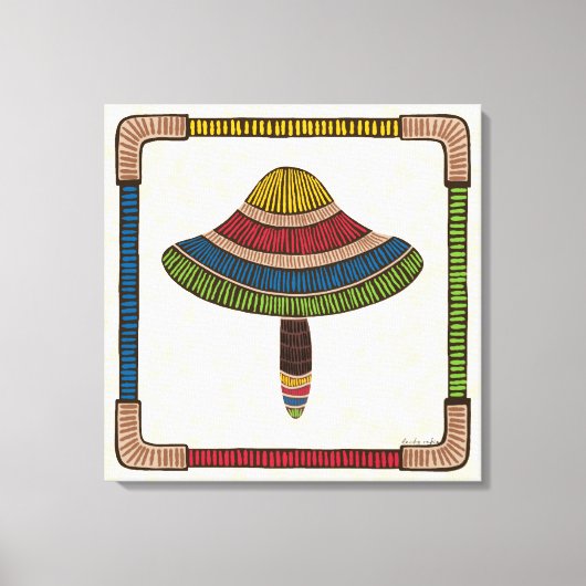 Modern Abstract Mushroom キャンバスプリント (正面)