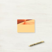 Modern Abstract Orange Red Vanilla Graphic Fractal ポストイット (デスク上)