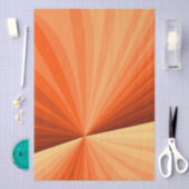 Modern Abstract Orange Red Vanilla Graphic Fractal 薄葉紙 (クラフト)