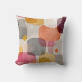 Modern Abstract Organic Shapes Throw Pillow – Eart クッション (正面)