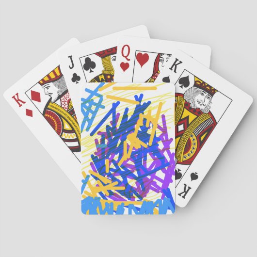 Modern Abstract Paint Splash Classic Playing Cards トランプ (裏面)