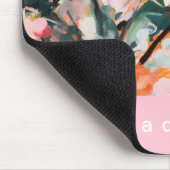 Modern Abstract Painted Botanical Tree マウスパッド (コーナー)