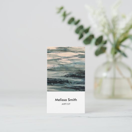 Modern Abstract Painting Artist Business 名刺 (スタンド正面)