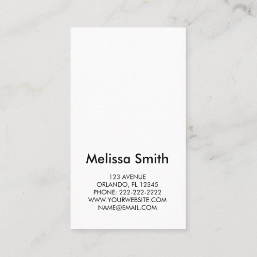 Modern Abstract Painting Artist Business 名刺 (裏面)