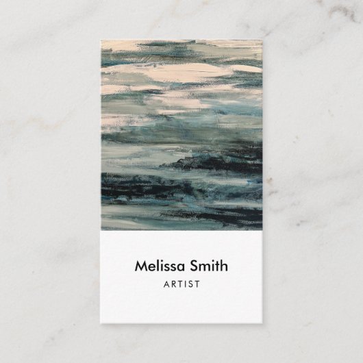 Modern Abstract Painting Artist Business 名刺 (正面)