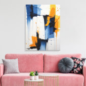 Modern Abstract Painting Canvas Print キャンバスプリント (インサイチュ (リビング))