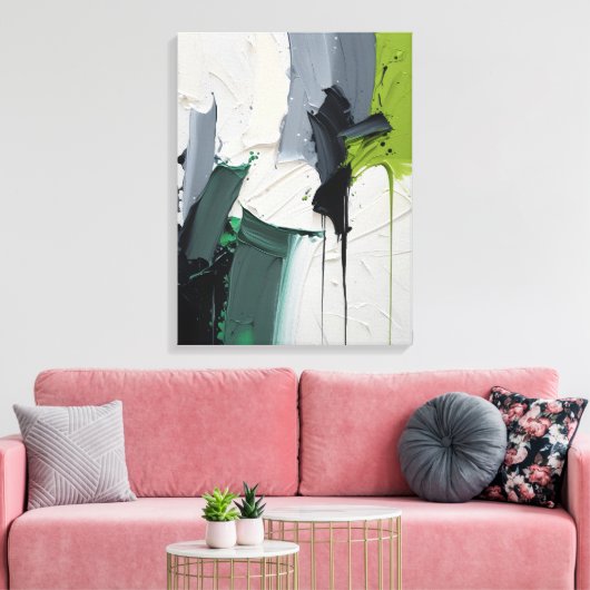Modern Abstract Painting Canvas Print キャンバスプリント (インサイチュ (リビング))