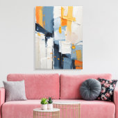 Modern Abstract Painting Canvas Print キャンバスプリント (インサイチュ (リビング))